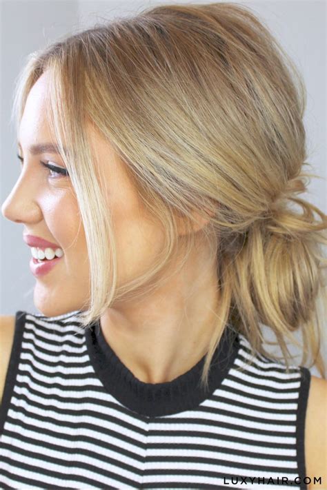 24 How To Do A Cute Low Messy Bun With Short Hair