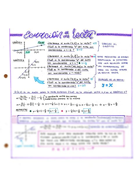 Solution Ecuacion De Una Recta Ejercicios Resueltos Studypool