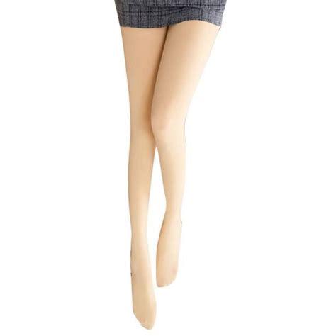Leggings d hiver Femme Nude invisible Legging à Pieds en Velours Doublure épaisse Chaud épais