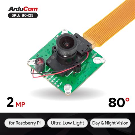 Arducam Mp Ultra Low Light Starvis Imx Motorized Ir Cut Camera For