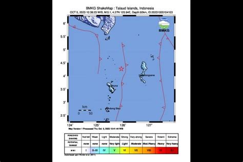 Gempa M Guncang Wilayah Kep Sangihe Dipicu Lempeng Laut Maluku