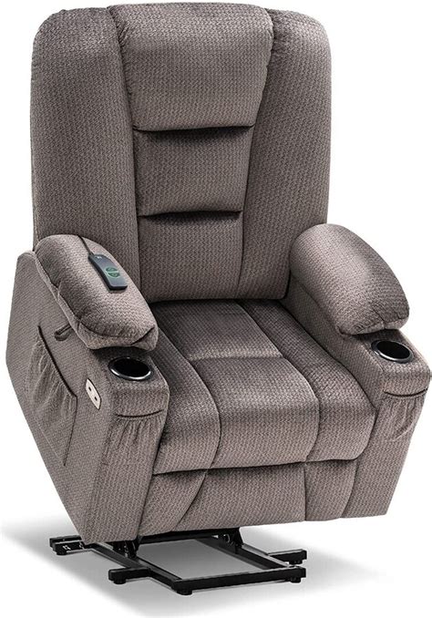 Mcombo Large Electric Power Lift Recliner Chair With Massage And Heat For Elderly Fabric 7549