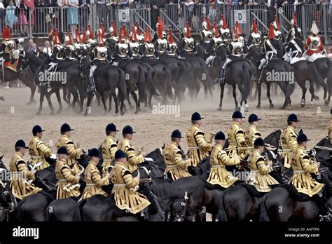 Household Cavalry Mounted Regiment With Band Stock Photo Alamy