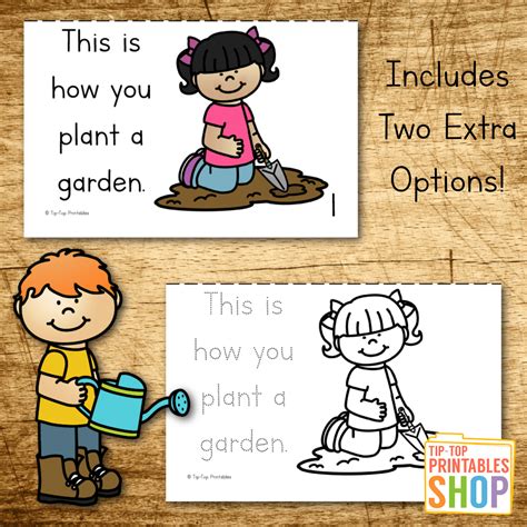 Garden Emergent Reader The Tip Top Printables Shop