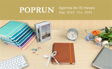 POPRUN Agenda 2022 2023 Semana Vista Vertical 16 5 X 22 Cm Agenda