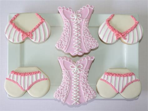 Biscoitos Decorados Ch De Lingerie Rosa Elo