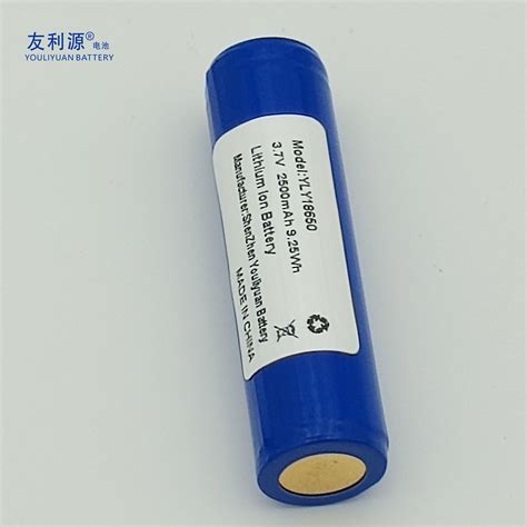 Manufacturer Rechargeable 18650 1s1p 3 7V 2500mAh Ncm Lithium Battery