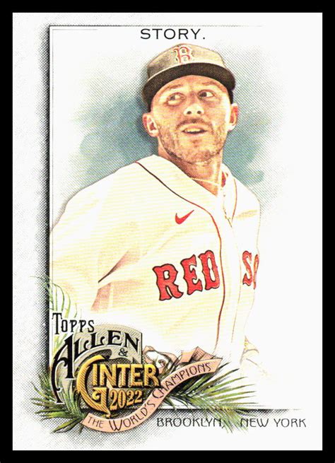 Topps Allen Ginter X Trevor Story Boston Red Sox Baseball