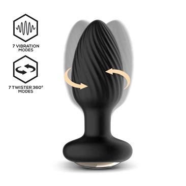 Drago Plug Anal Vibraci N Movimiento Twister Y Control Remoto