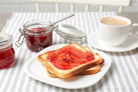 Pan Tostado Tostadas Mermelada Caf Desayuno Dulce Buen Desayuno