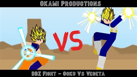 DBZ Fight Goku Vs Vegeta Stick Nodes YouTube