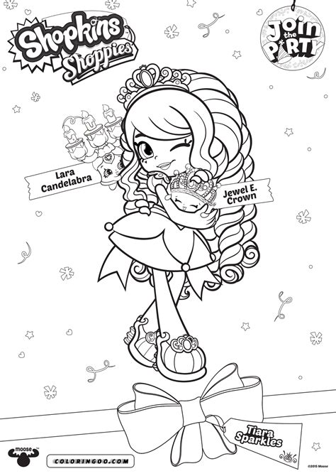 Printable Shopkins Kirstea Coloring Pages