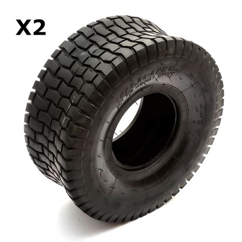 2x Tyre 15x6 00 6 Ride On Lawnmower Fits 6 Rim Chevron Turf Tread