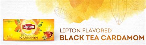 Lipton Flavoured Black Tea Cardamom 25 Teabags Amazonae Grocery