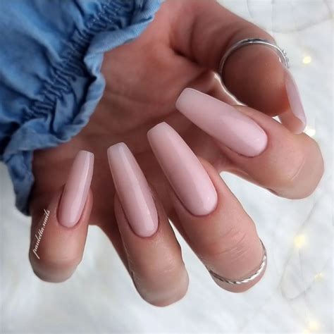 Nude Acrylic Nail Art Designs Simple Nude Nails