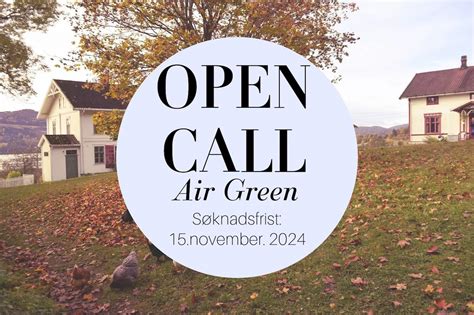 AiR Green: 2025 Residency for Textile Artists (Norway) | On the Move