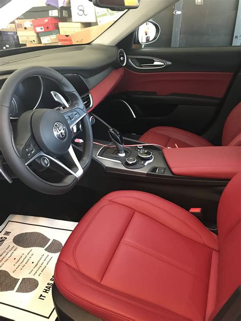 Alfa Romeo Giulietta Red Leather Interior Cabinets Matttroy