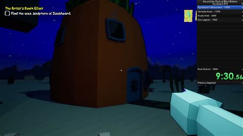 Around The Clock At Bikini Bottom Speedrun Squidward RTA YouTube