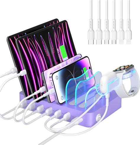 Amazon SooPii Premium 6 Port USB Charging Station Organizer For