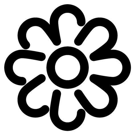 flower outline vector svg icon svg repo