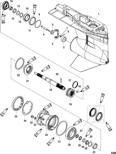 Gear Housing Propeller Shaft Standard Rotation Perfprotech