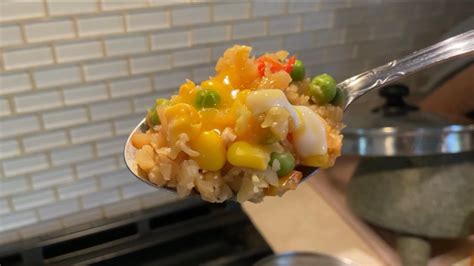 Rice Cauliflower Stir Fry From Costco Youtube