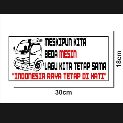 Jual Stiker Mobil Sticker Kata Kata Buat Bak Truck Termurah Shopee Indonesia