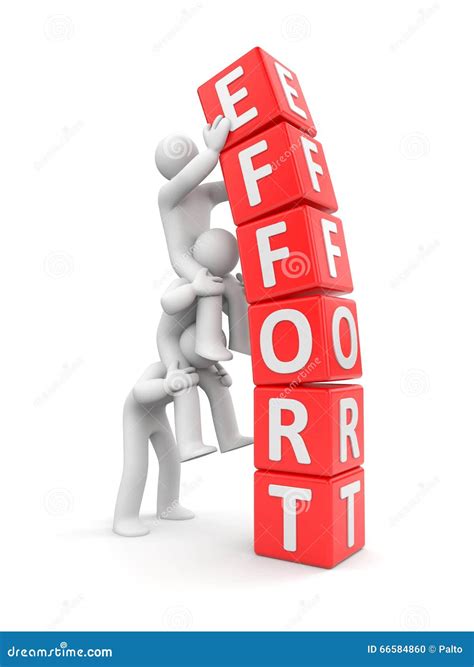 Team effort stock illustration. Illustration of multi - 66584860