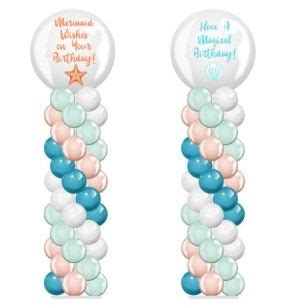 Mermaid Column Spiral Pair BalloonZilla