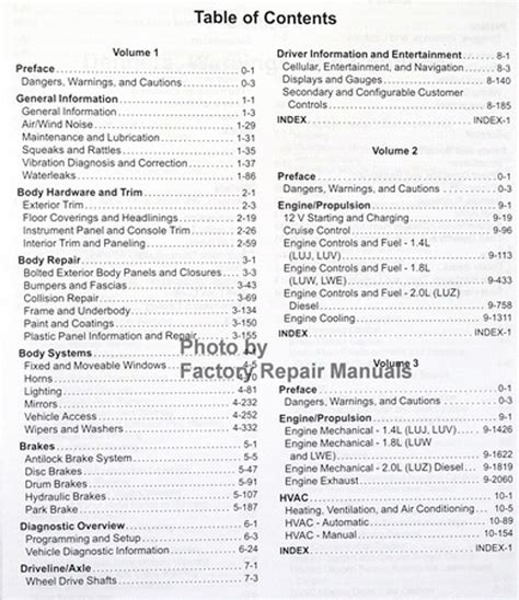 2015 Chevy Cruze Factory Service Manual Original Shop Repair Set ...