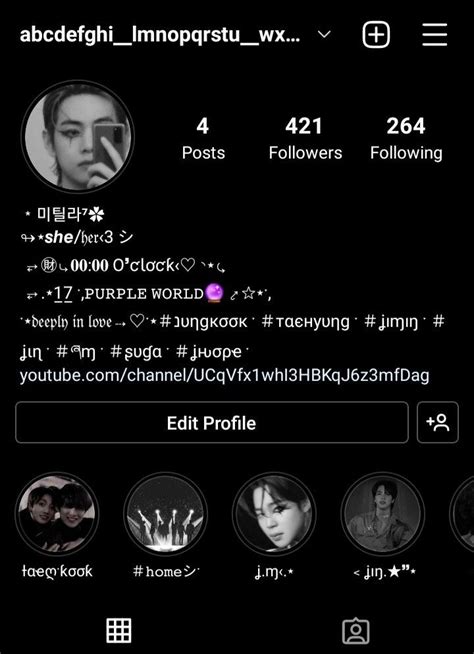 Aesthetic Instagram Bio B W Bts Army Bio Ideas Bts Bio Idea Insta Bio