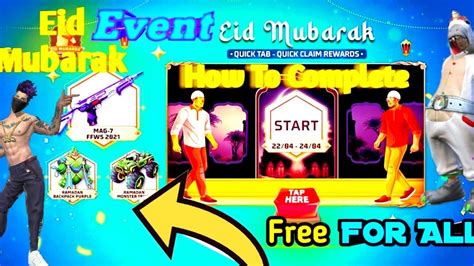 Free Fire New Event Eid Mubarak How To Complete Garena Free