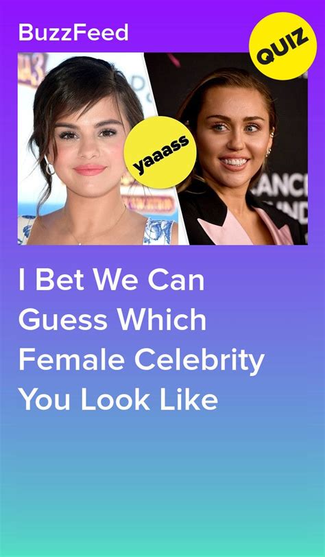 Which female celebrity do you look like – Artofit