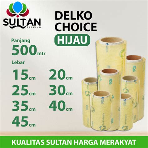 Jual Plastik Cling Wrap Food Grade Hijau Food Wrapping Delko Choice