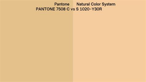 Pantone C Vs Natural Color System S Y R Side By Side Comparison