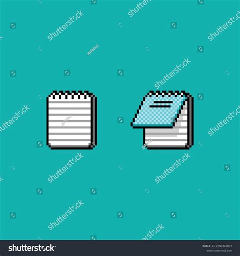 Vector Pixel Art Retro Computer Text Stock Vector (Royalty Free
