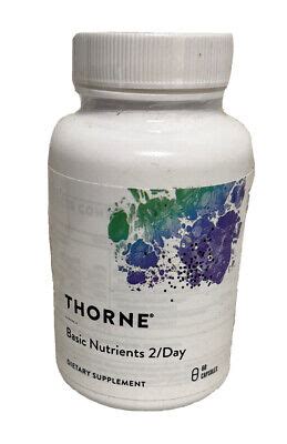 Thorne Research Basic Nutrients Day Complete Multivitamin Caps