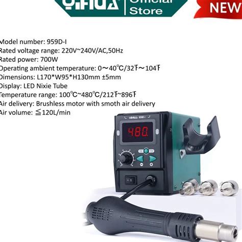 Jual Yihua D I Blower Hp Solder Uap Station Digital Hot Air Smd Rework Shopee Indonesia