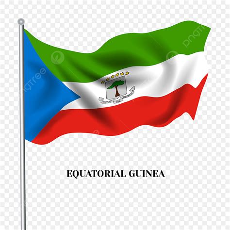 La Mano De Dibujos Animados Pintada La Bandera De Guinea Ecuatorial Png