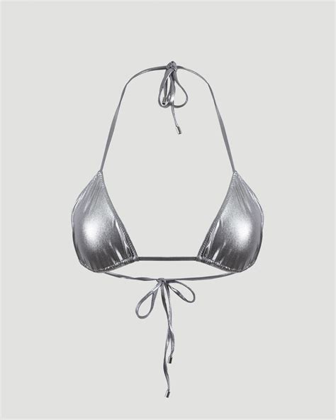Neely Bikini Top In Alluminium All U Re