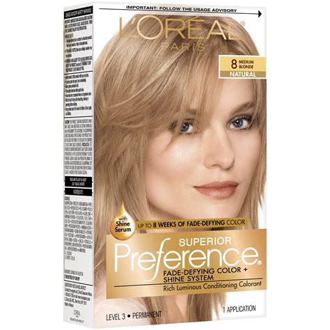 L Or Al Paris Superior Preference Permanent Hair Color Medium Blonde Shop Hair Color At H E B