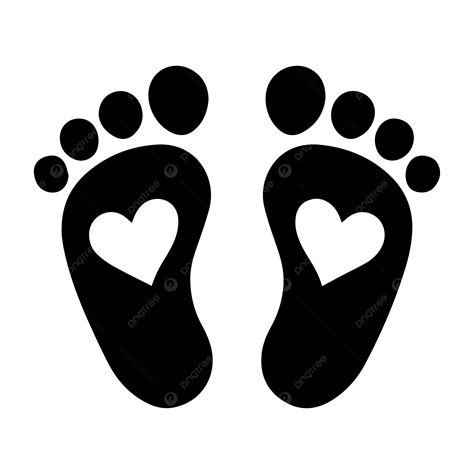 Footprint Vector Icon Black Illustration Isolated On White Background