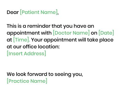 What to Consider When Making Appointment Reminder Samples — Etactics
