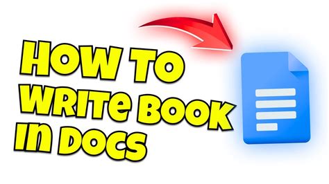 How To Write A Book On Google Docs STEP BY STEP YouTube