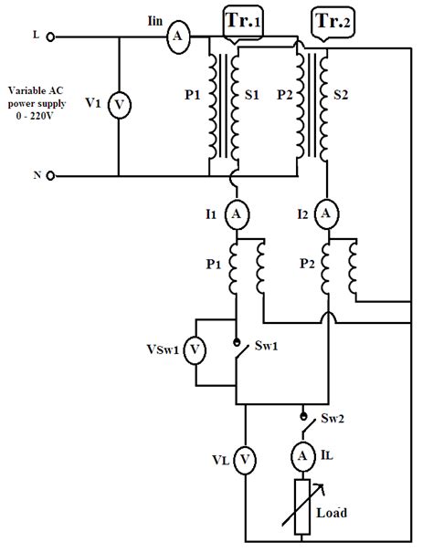 Circuit Diagram Of Parallel Operation Test Of Single Phase Transformer