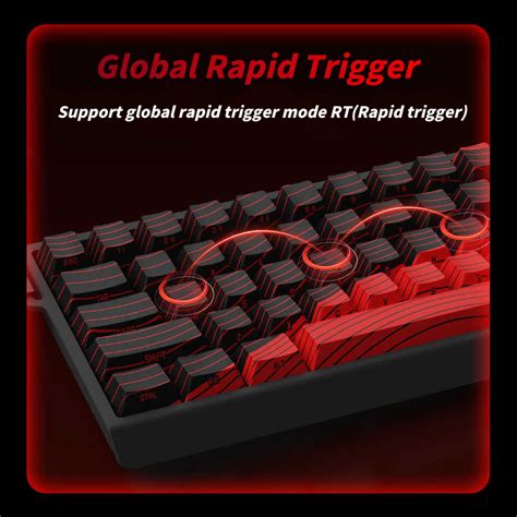 Madlions Mad Mad He White Magnetic Switch Mechanical Keyboard Wired Hot Swappable Key