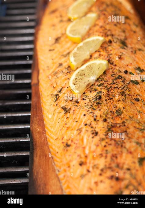 Fish on Grill Stock Photo - Alamy