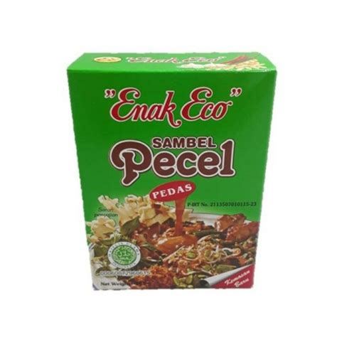 Jual ENAK ECO PECEL KOTAK PEDAS 185G Sambel Pecel Shopee Indonesia