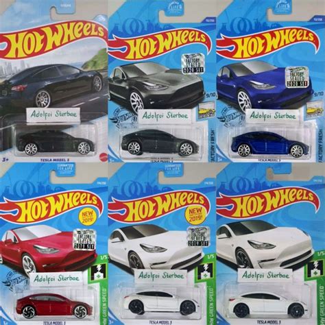 Jual Hotwheels Hot Wheels Tesla Model 3 Factory Sealed 2020 Akta 2019 Factory Fresh Hw Green