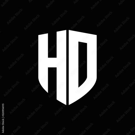 hd logo monogram  shield shape design template stock vector adobe